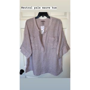 H&M PLUS SIZE LINEN TUNIC